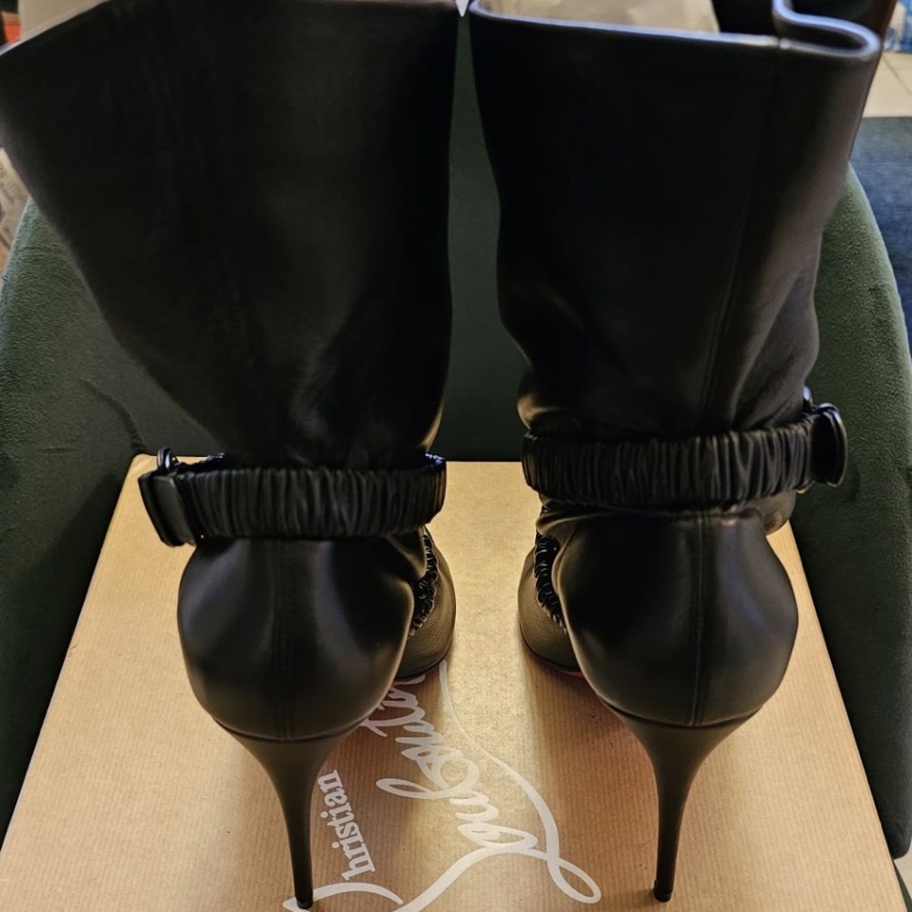 Louboutin Peeptoe Booties - Picture 2 of 4
